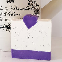 Load image into Gallery viewer, Pretty and nourishing Lavender Soap made here in Taranaki 
