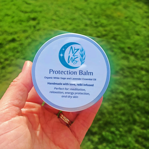 white sage and lavender protection Balm tin 